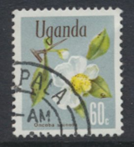 Uganda  SC# 138   SC# 122  Used  Flowers 1969   see scan