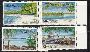 Tuvalu.  MNH. Scenery of Tuvalu - beach scenes.SC 658-61.