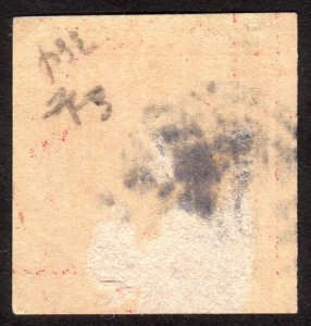 1910, US 2c, Washington, Used, thin, Sc 384