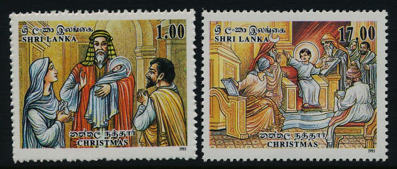 Sri Lanka 1087-8 MNH Christmas