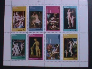 SCOTLAND-STAFFA-WORLD FAMOUS NUDE ART PAINTINGS MNH VERY FINE -EST.$14