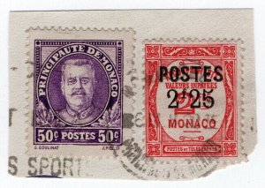(I.B) Monaco Postal : Postage Due 2.25Fr on 2Fr OP (SG 161)