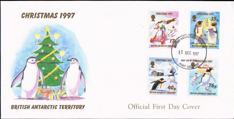 British Antarctic Territory Scott 249-252 Unaddressed.