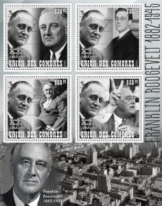 Stamps. Franklin Roosevelt 2024 year 1+1 sheet perforated NEW