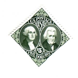 US #2592 $5.00 Washington & Jackson  (MNH) CV $13.75