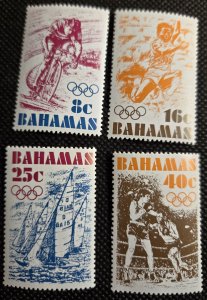 Bahamas, 1976, Montreal Olympics, set of 4, #388-91,  MNH, SCV$3.70