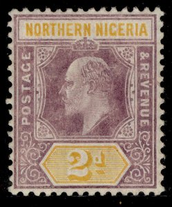 NORTHERN NIGERIA EDVII SG22b, 2d dull purple & yellow, M MINT. Cat £19.
