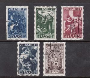 Saar #B69 - #B73 VF Used Scarce Set