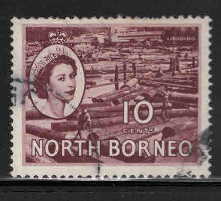 North Borneo Scott 267 Used QE2 stamp