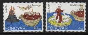 FAROE ISLANDS SG253/4 1994 EUROPA MNH 