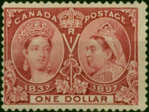 Canada 1897 $1 Lake SG136 Fine & Fresh VLMM