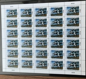 Rhode Island Duck Stamp #1a Governor’s Edition MNH Sheet of 30 SCV $2775.00 L37