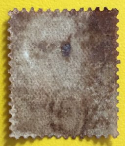 RARE 1897-1908 QUEENSLAND AUSTRALIA 2d Used feature FACIAL FLAW SG#234a A5076