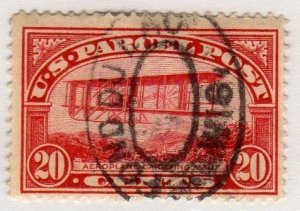 US Q8 20c Parcel Post stamp, used, circular Fond du Lac, Wisconsin postmark