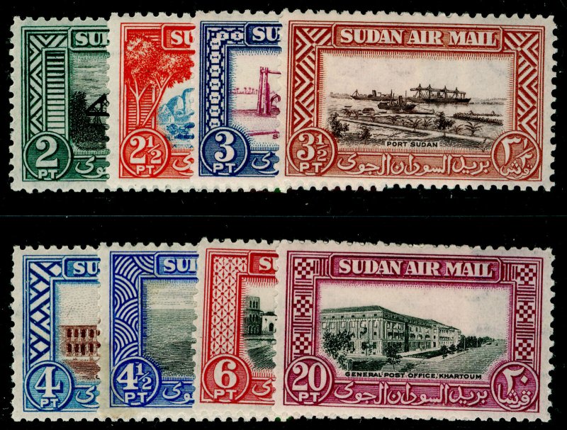 SUDAN SG115-122, COMPLETE SET, VLH MINT. Cat £26.