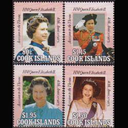 COOK IS. 1992 - Scott# 1130-3 Accession 40th. Set of 4 NH