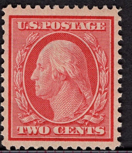 US #332 Extra Fine, w/Original Gum. Never Hinged.