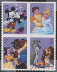 United States #4028a Mint (NH) Multiple (Art) (Disney)