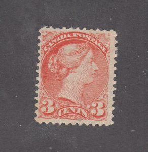 CANADA # 37 VF-MVLH 3cts SMALL QUEEN CAT VALUE $140 (BB44)