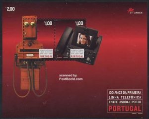 Portugal 2004, Telephone centenary s/s, MNH