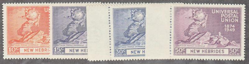 New Hebrides (British) - 1949 - SC 62-65 - NH - UPU - Complete set