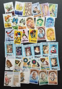 GRENADA Used CTO Stamp Lot Collection T5197