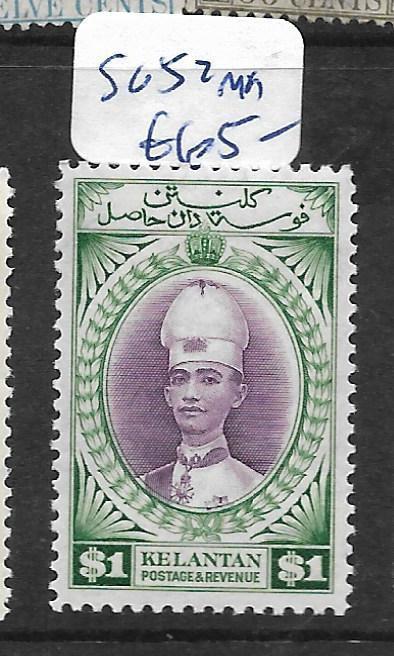 MALAYA KELANTAN (P0101B) $1.00  SG52  MOG