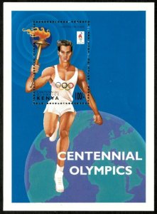 Kenya 1996 - Atlanta Summer Olympics, Torch Bearer - Souvenir Sheet - 668 - MNH