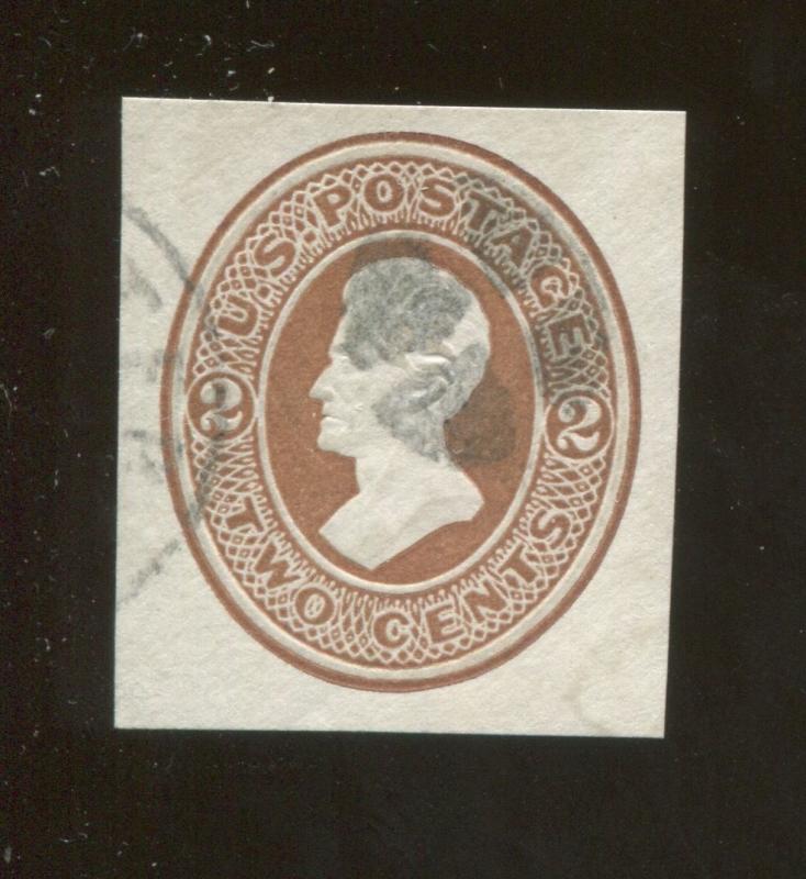 1870 United States of America Andrew Jackson 2c Postage Stamp #U78 CV $16 