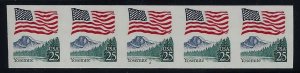 2280b - Scarce Imperf Error PNC5 #2 Large Block Tag Yosemite Mint NH Cat $745