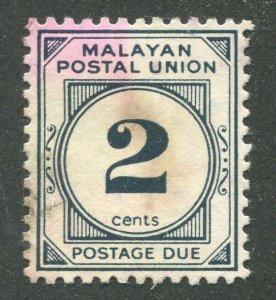 FEDERATION OF MALAYA #J29 USED