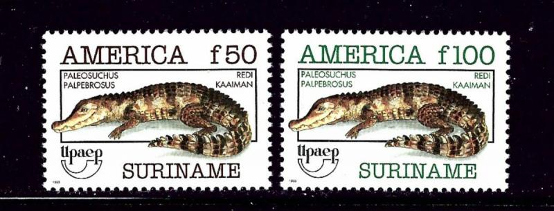 Surinam 957-58 MH 1993 Reptiles