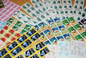 Large DEALER STAMPS LOT - Space Shell Tree Animals,..  D2 q88