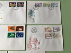 Liechtenstein 1973 postal stamps covers 8 items Ref A1354
