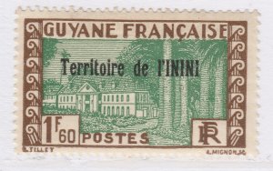 1939-40 French Colony Inini 60fr MH* Stamp A22P17F8833-