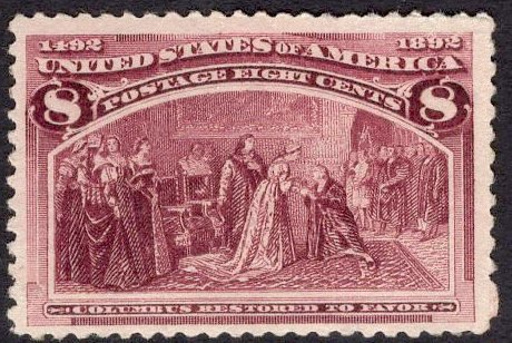 US Stamp Scott #236 Mint Never Hinged SCV $140