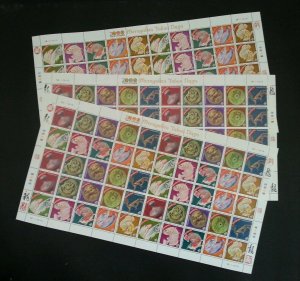 Year Of Dragon Malaysia 2000 Lunar Zodiac Fish (complete set sheetlet) MNH *Rare