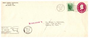 United States, Washington, United States Postal Stationary, Auxiliary Markings