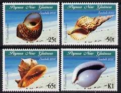 PAPUA NEW GUINEA - 2000 - Sea Shells - Perf 4v Set - Mint Never Hinged