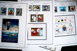 COLOR PRINTED VATICAN CITY 2011-2020 STAMP ALBUM PAGES (48 illustrated pages)