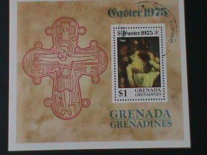 GRENADA GRENADINES-EASTER '75 PAINTING CTO S/S- VF WE SHIP TO WORLDWIDE