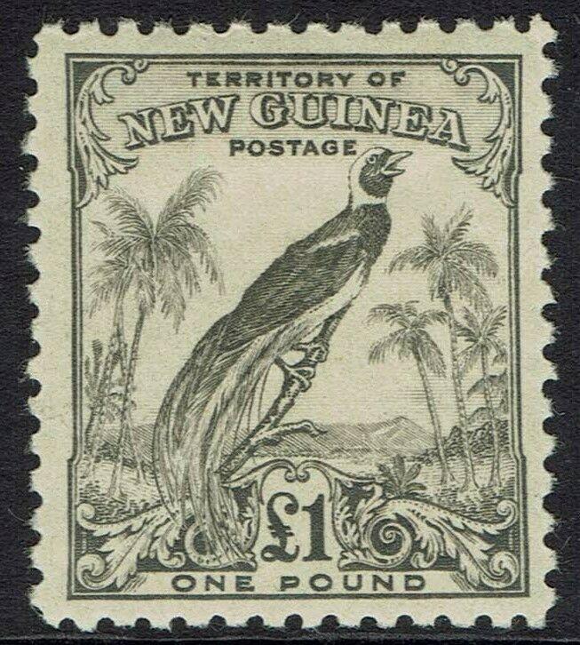 NEW GUINEA 1932 UNDATED BIRD 1 POUND 