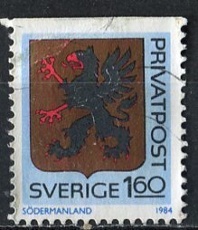 Sweden; 1984: Sc. # 1492: Used Single Stamp