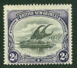 SG 3 Papua (British New Guinea) 1901-05. 2d black & violet. Lightly mounted...