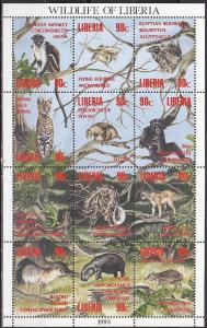 1993 Liberia 1564-1575KL Fauna 38,00 €