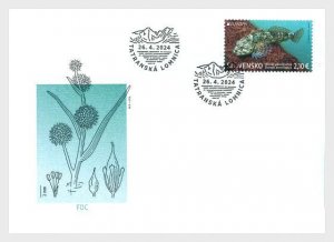 Slovakia 2024 EUROPA Rare fish perforated stamp FDC