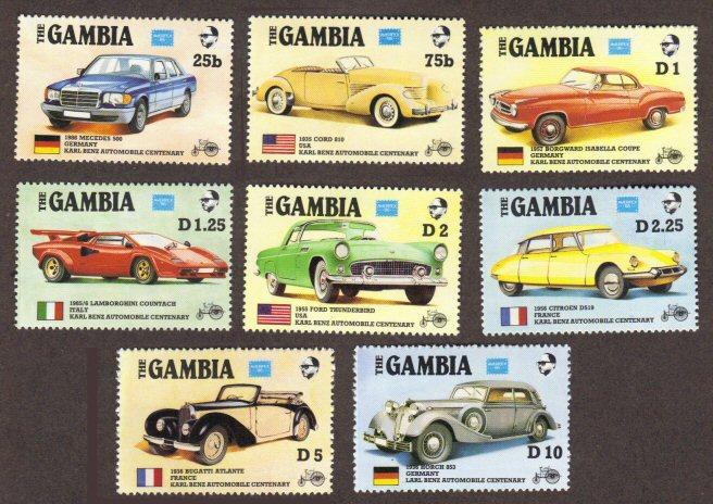 Gambia #620-27 MNH cars cpl