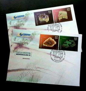 Argentina Minerals 2012 Stone (FDC pair) 