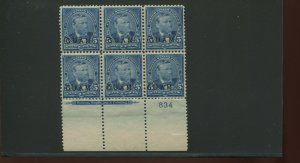 Guam Scott 5 Overprint Mint Plate Block of 6 Stamps  (Stock Guam 5-pb 1)