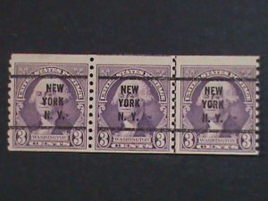 ​UNITED STATES 1932 SC#721 90 YEARS OLD-WASHINGTON  PRECANEL COIL STRIP VF